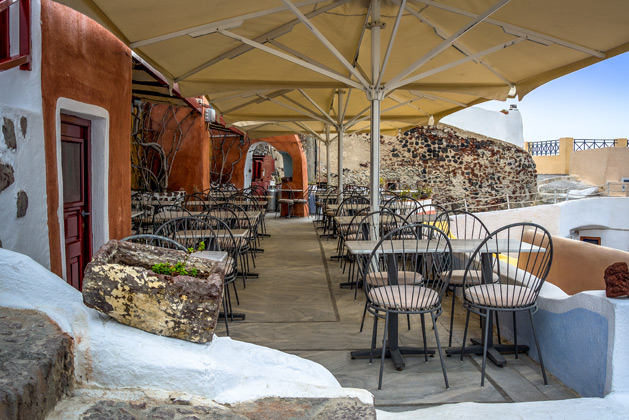 Santorini island Kastro Oia Restaurant