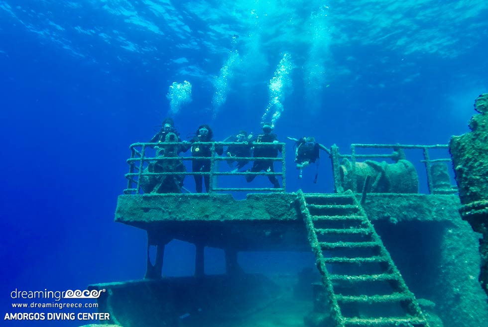 Amorgos Diving Center. a fantastic wreck dive in Greece