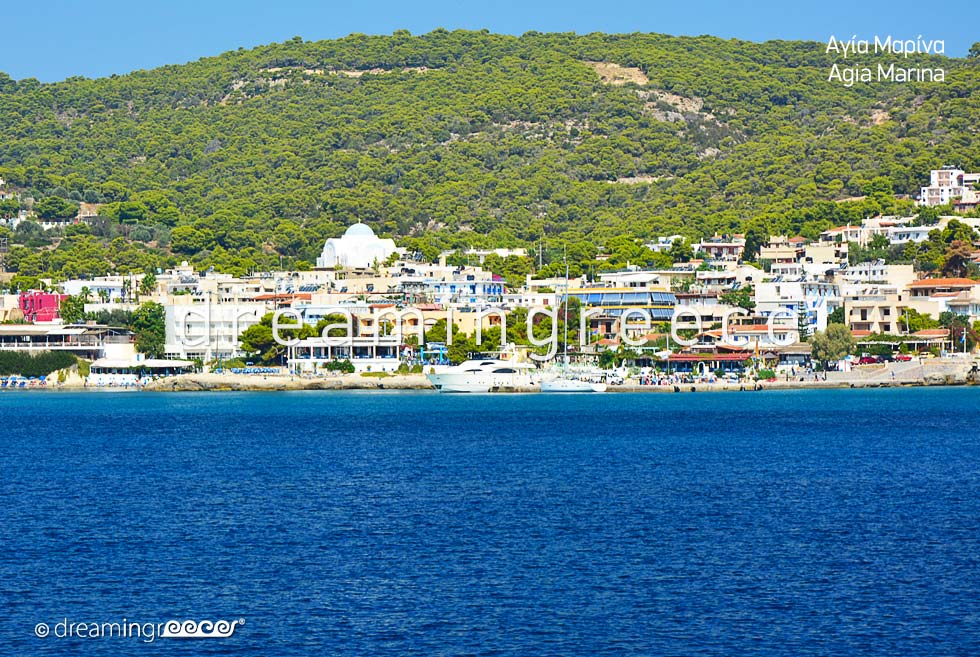 Agia Marina Aegina island. Visit Greece. Vacations Greece.