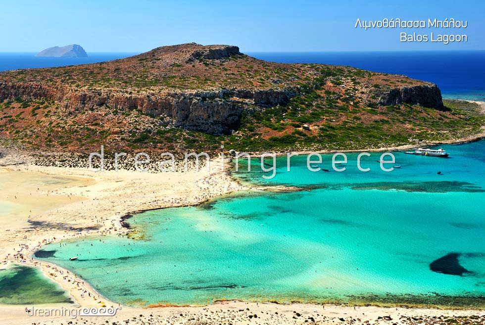 Vacations Greek islands. Chania Crete island Greece Beaches. Balos Lagoon.