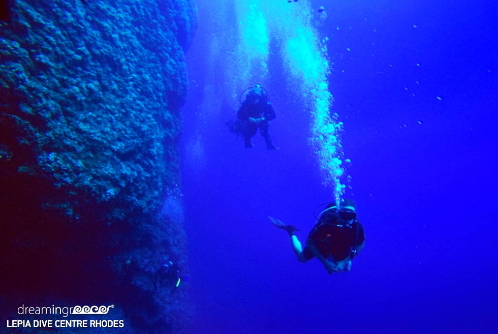 Scuba diving in Rhodes island. Travel Guide of Greece