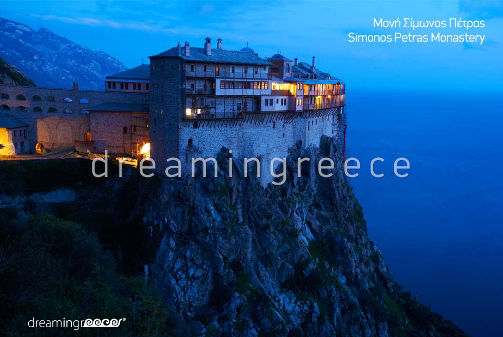 Mount Athos Simonos Petras Monastery Halkidiki Greece