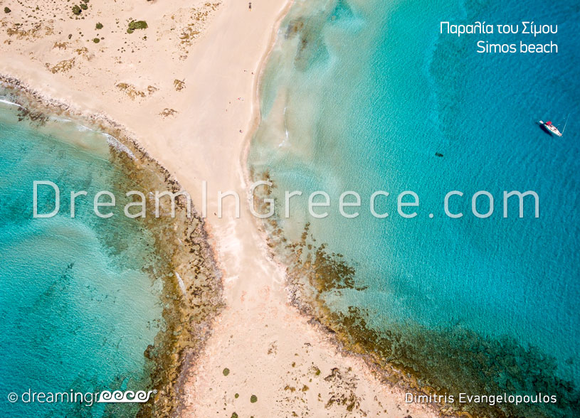 Elafonisos Greece. Simos Beach. Holidays in Greece.