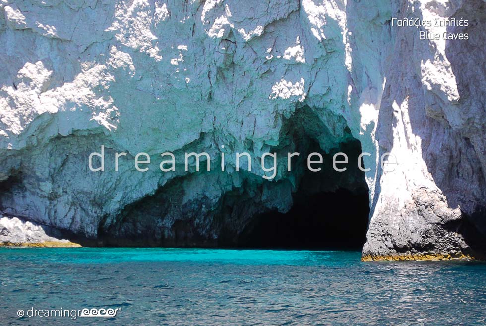 Discover Zakynthos Zante island Greece Blue Caves. Holidays Greek islands.