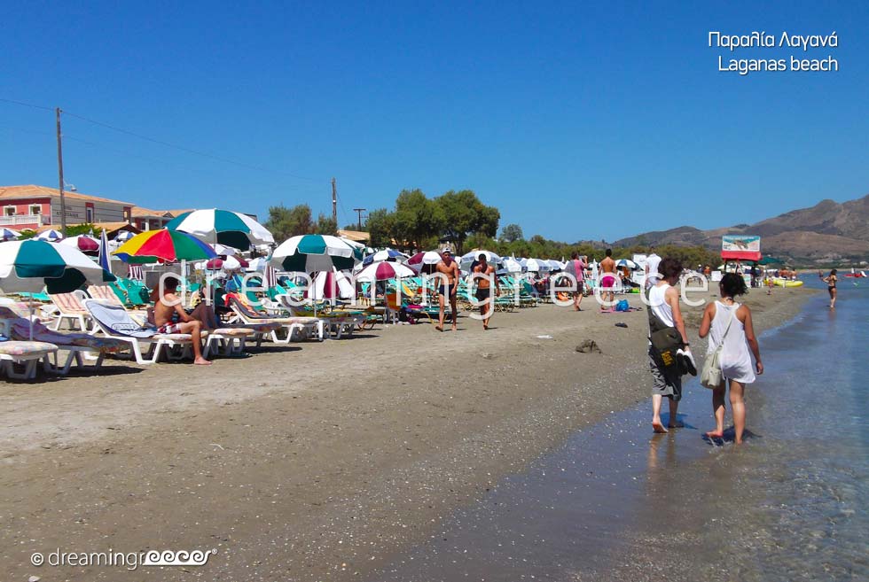 Laganas beach. Holidays Greek islands. Zakynthos island Greece. Zakynthos beaches.