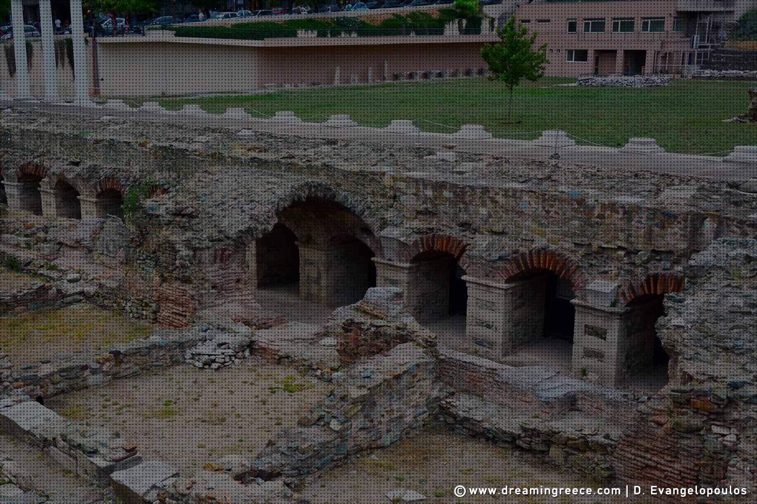 Thessaloniki's Ancient Agora. Archaeological sites in Greece